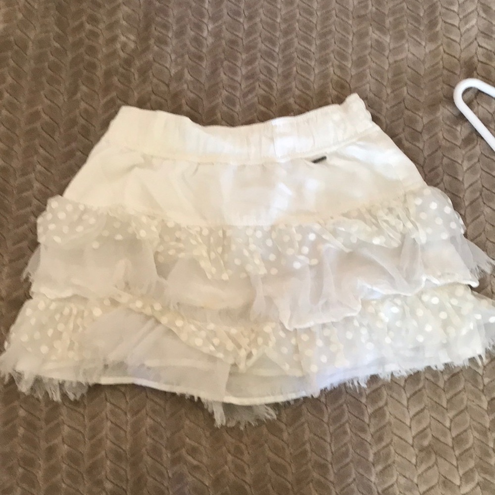 Beige mini skirt
